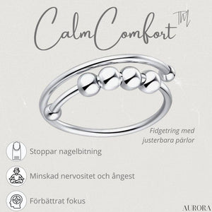 CalmComfort™ - Justerbar pärl-ring | 1+1 GRATIS TILLFÄLLIGT - Aurora Stockholm