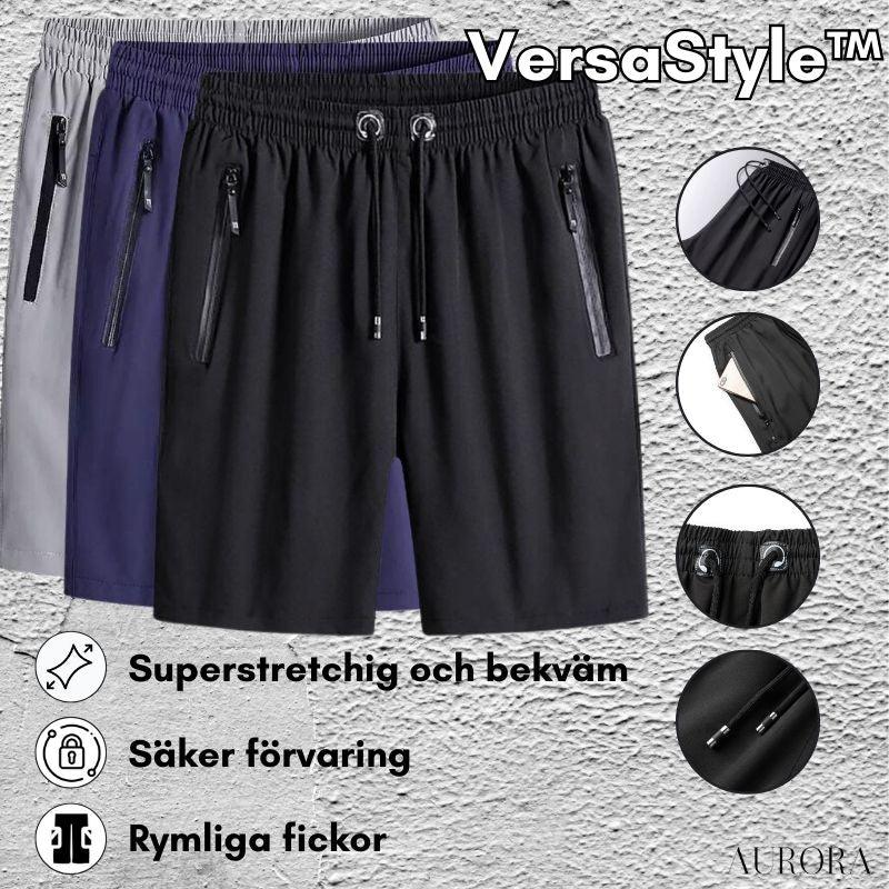 TILLFÄLLIGT 50% RABATT	 | VersaStyle™ - Komfort-Stretch-Shorts - Aurora Stockholm