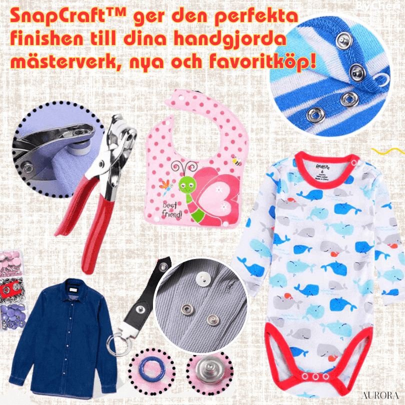 SnapCraft™ | Knäpp och säkra knappar på några sekunder! - Aurora Stockholm