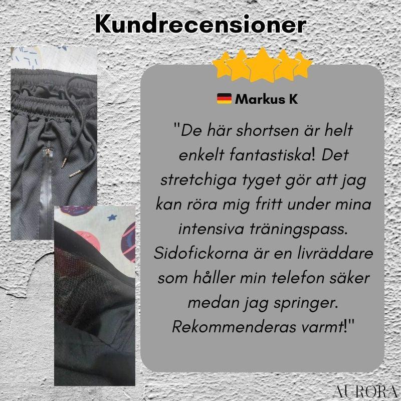 TILLFÄLLIGT 50% RABATT	 | VersaStyle™ - Komfort-Stretch-Shorts - Aurora Stockholm