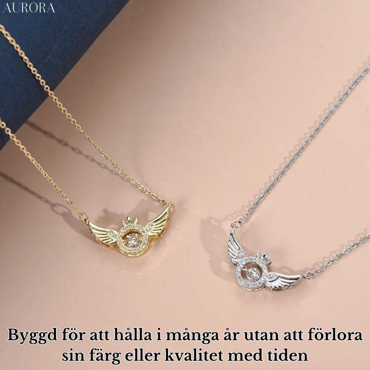 1+1 GRATIS IDAG | AngelicBond™ | 2-i-1 magnetiskt halsband med hjärta och änglavingar - Aurora Stockholm