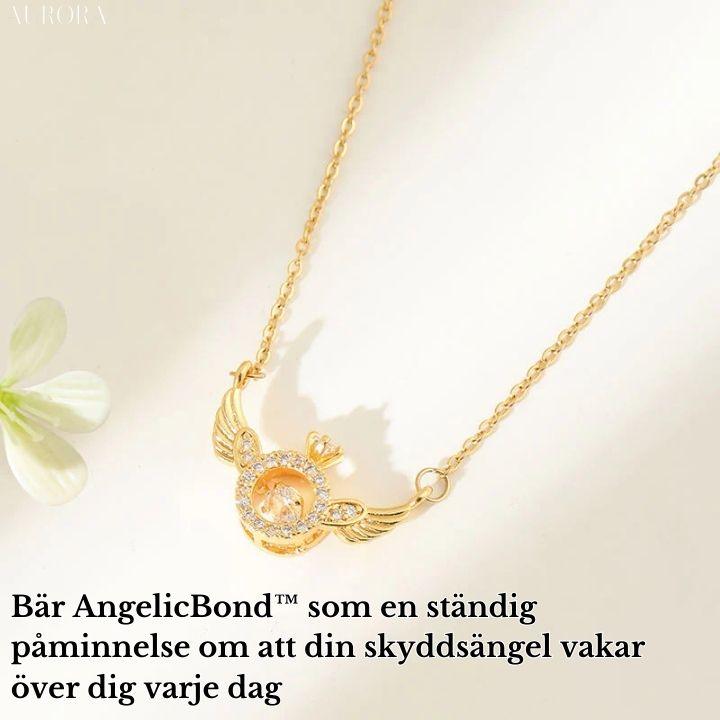 1+1 GRATIS IDAG | AngelicBond™ | 2-i-1 magnetiskt halsband med hjärta och änglavingar - Aurora Stockholm