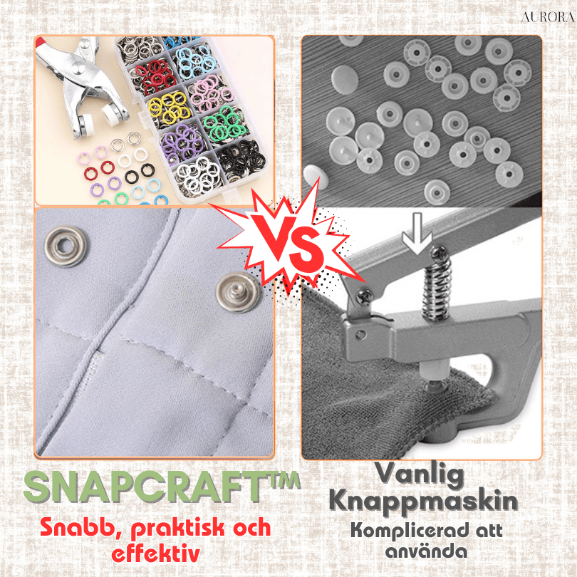 SnapCraft™ | Knäpp och säkra knappar på några sekunder! - Aurora Stockholm