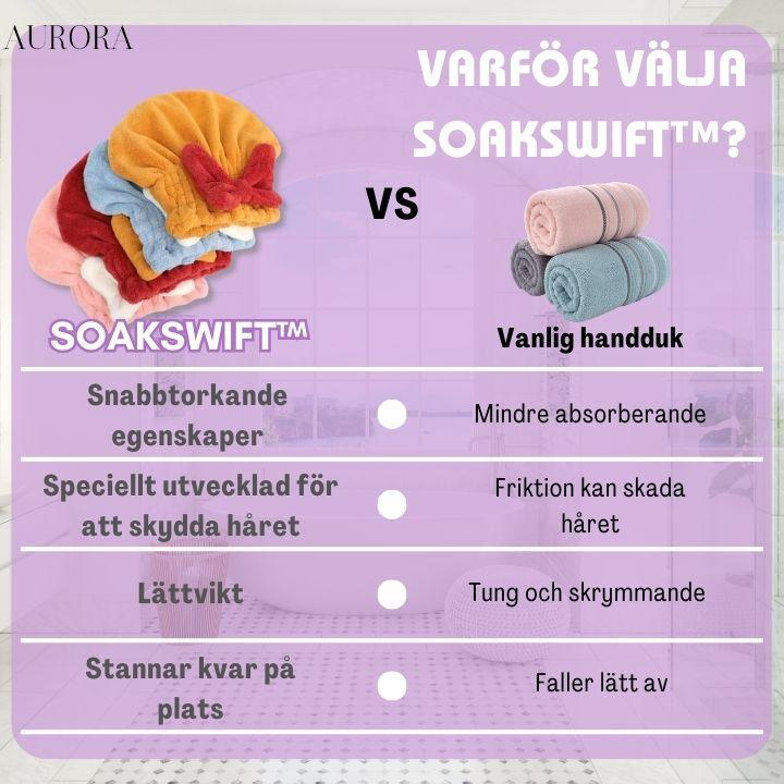 SoakSwift™ | Torka håret snabbt på bara några minuter! - Aurora Stockholm