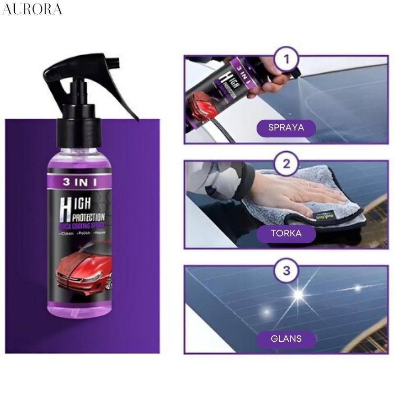 3-in-1 CarSpray™ - Rengör, återställer och skyddar din bil! | 1+2 GRATIS ENDAST TILLFÄLLIGT - Aurora Stockholm