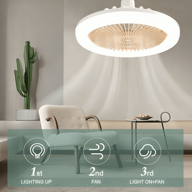 50% RABATT TILLFÄLLIGT | AirLume™ | Takfläkt Med Belysning, Fjärrkontroll Och Aromaterapi - Aurora Stockholm