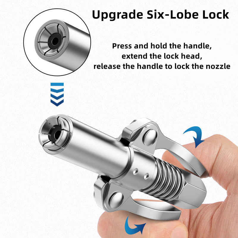 TILLFÄLLIGT 50% RABATT | LockGrease™ | Koppling för högtrycksfettpistol