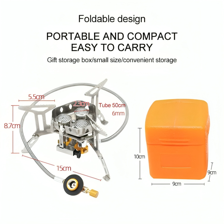 TILLFÄLLIGT 50% RABATT | PortaStove™ | Portabel Vindbeständig Campinggasugn