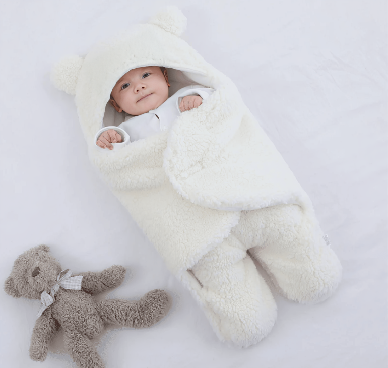 TILLFÄLLIGT 50% RABATT | CozyCocoon™ | Mysig sovsäck för bebis swaddle filt