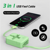 ChargeHub™ | 3-i-1 USB-snabbladdningskabel