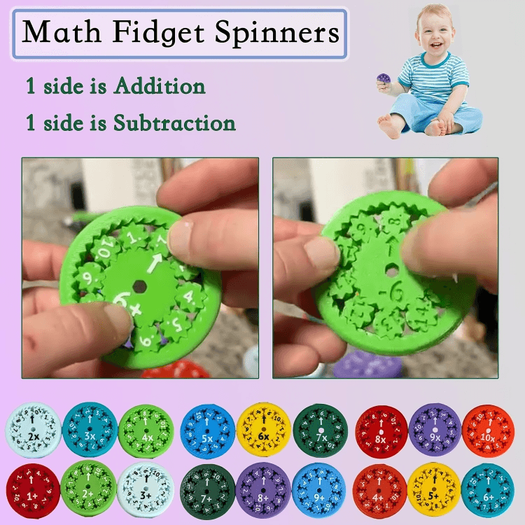 TILLFÄLLIGT 50% RABATT | MathWiz™ | Matematik Fidget Spinner Leksak - Aurora Stockholm